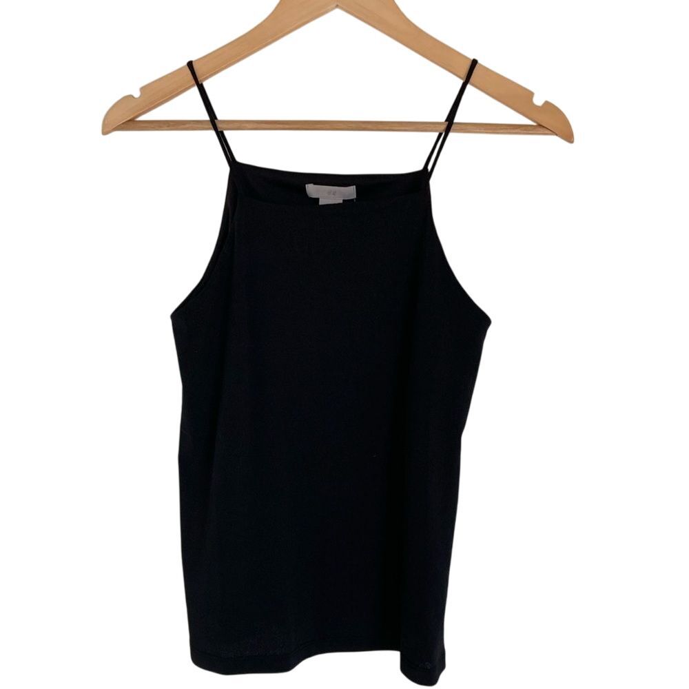 H & M Camisole Tank Top Womens Size XS Black Spaghetti Straps Basic